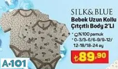SİLK&BLUE BEBEK UZUN KOLLU ÇITÇITLI BODY
